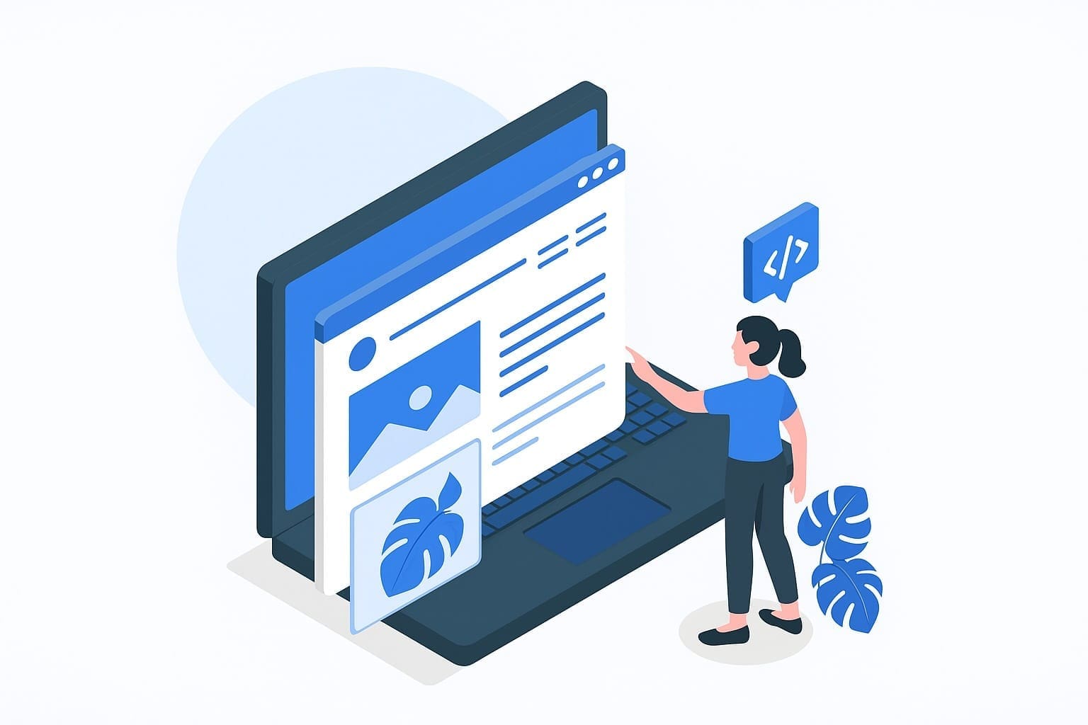 Website Management With Code Block